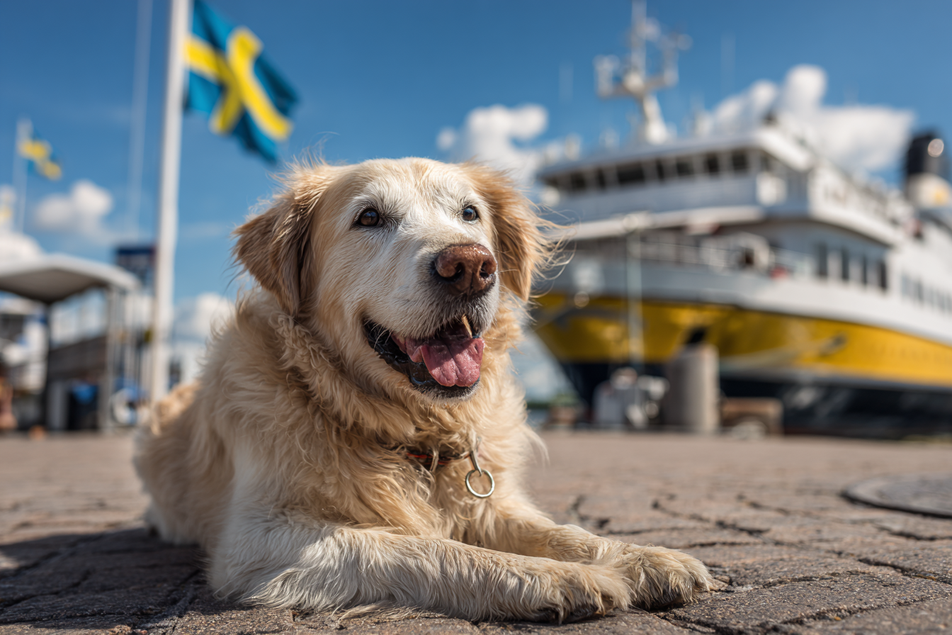 Mit dem Hund nach Schweden