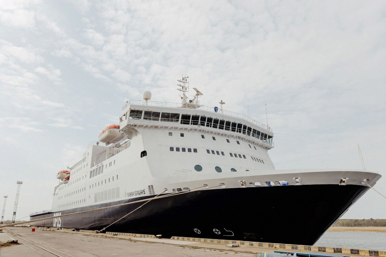 Die Sirena Seaways von DFDS, die Fähre zwischen Paldiski und Kapellskär.