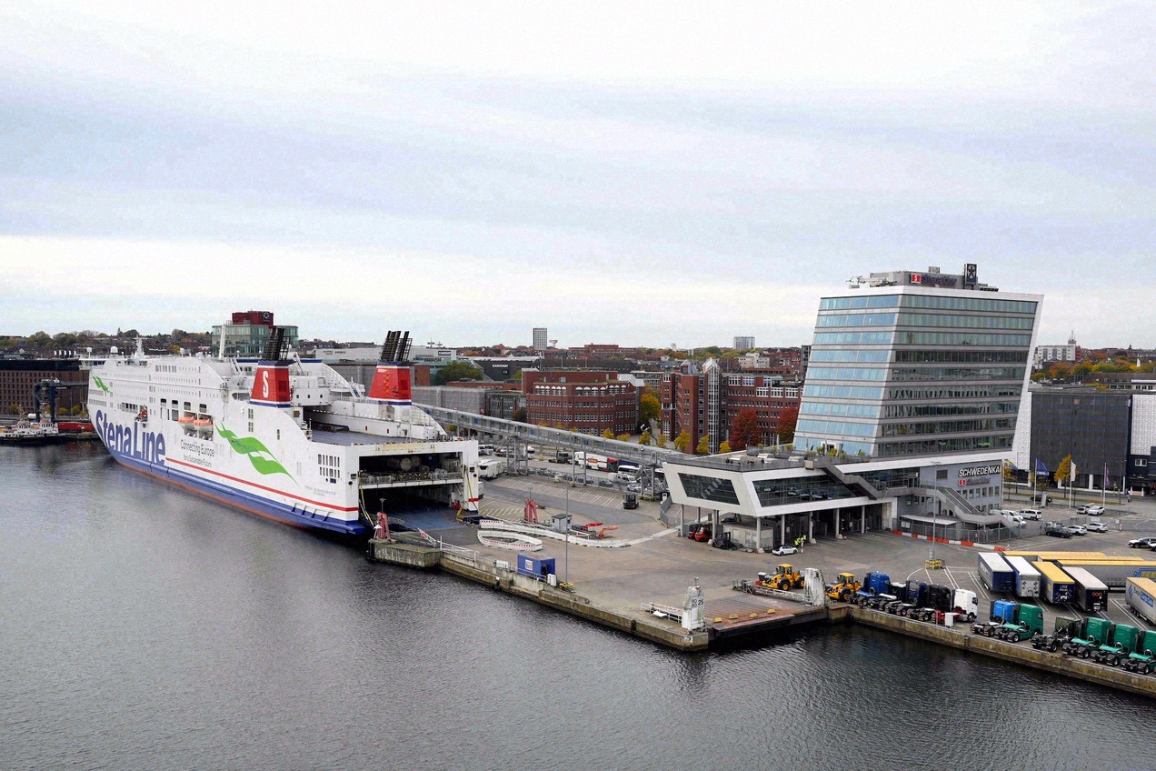 Blick auf Göteborg vom Hafen.