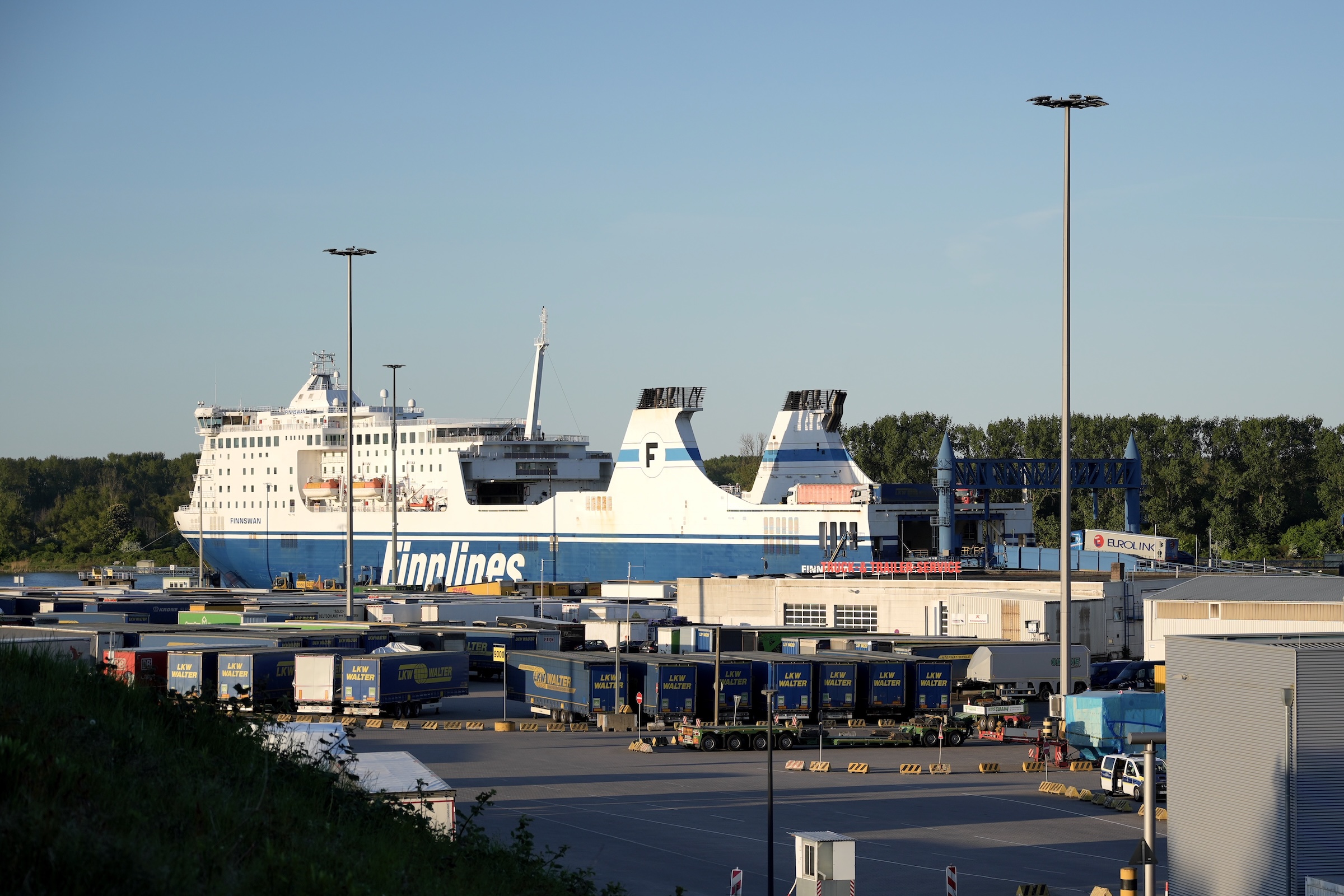 Hafen Travemünde am Abend