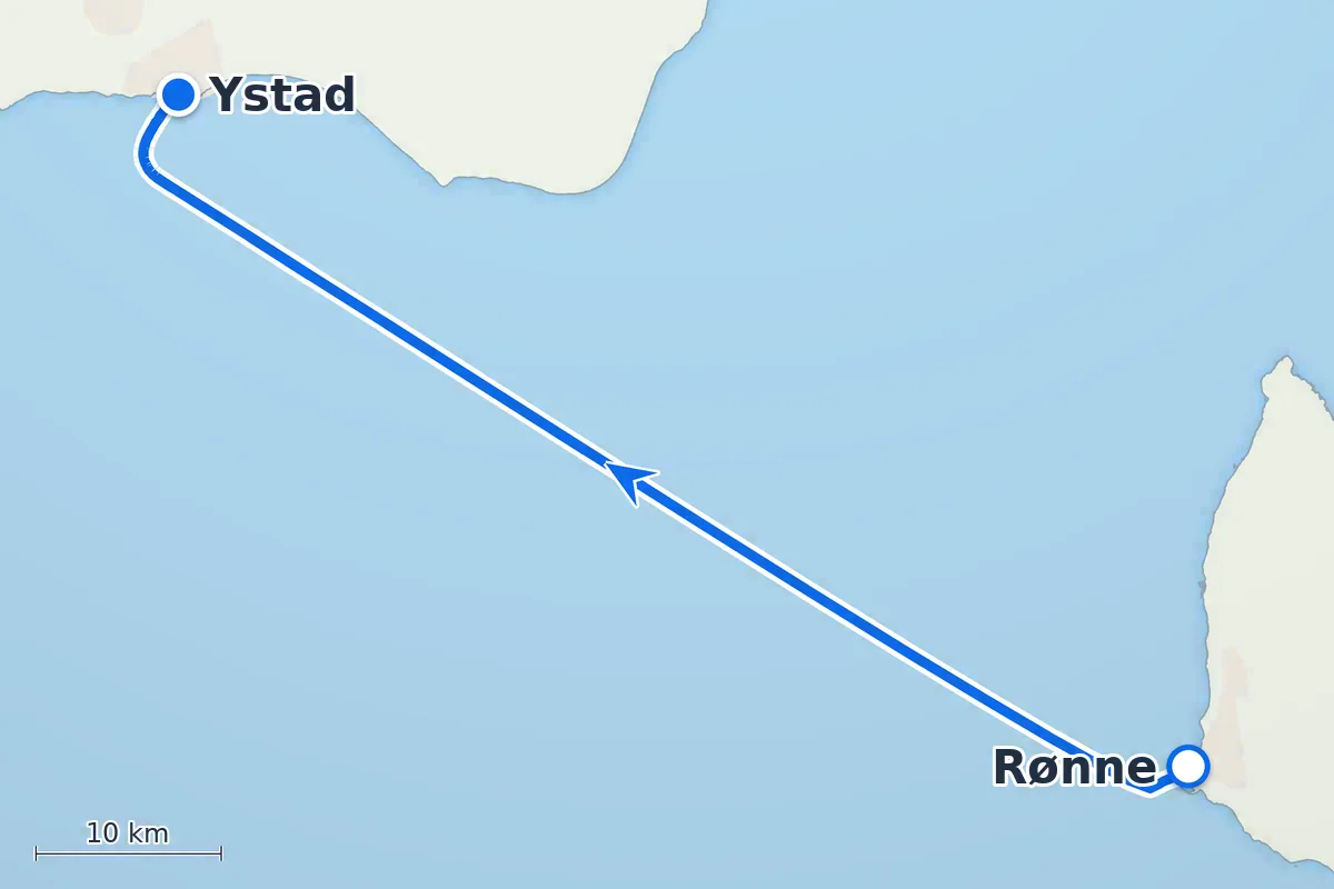 Rønne - Ystad