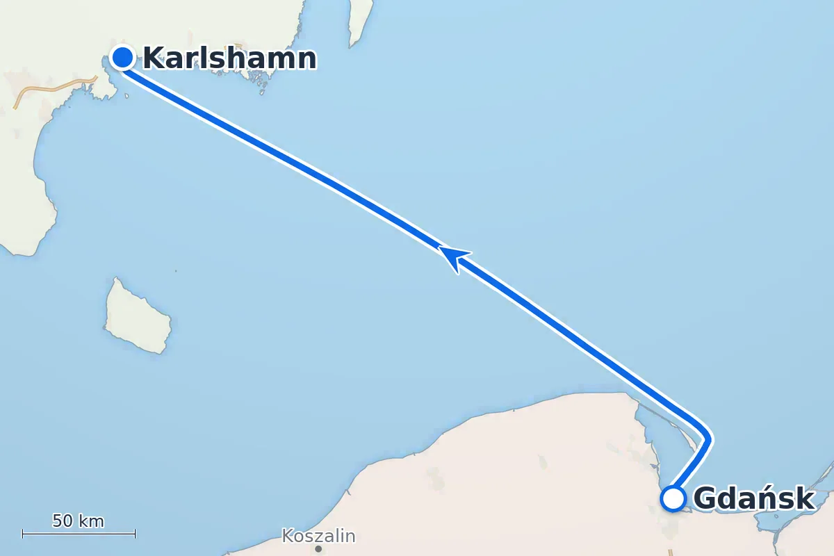 Gdańsk - Karlshamn